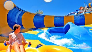 Giant STORM RIDER Bowl Water Slide at Golfland Sunsplash [upl. by Pergrim]