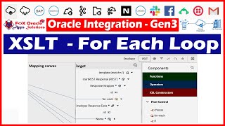 35 XSLT For Each Loop  For Each loop in OIC  OIC tutorials [upl. by Nehgem]