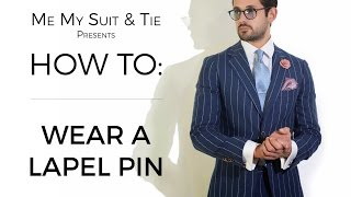 HOW TO Wear a lapel pin [upl. by Anailli61]