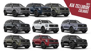 2023 Kia Telluride  All Color Options  Images  AUTOBICS [upl. by Aerahs]