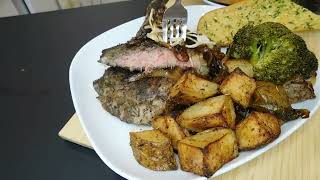 Sous vide ribeye roasted potatoes amp broccoli [upl. by Fiann]