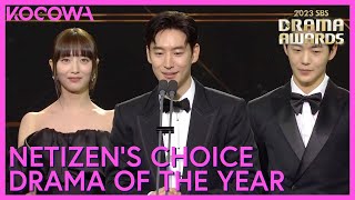 Netizens Choice Drama Of The Year Winner Taxi Driver 2  2023 SBS Drama Awards  KOCOWA [upl. by Akeimahs385]