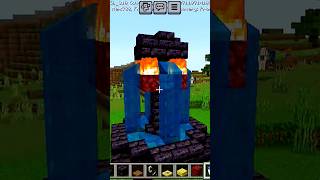 Fireflow Fountain in Minecraft minecraft shorts [upl. by Ahsata]