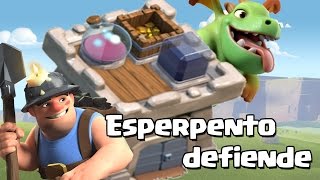 ¡¡DEFENDEMOS CON MINERO Y BEBÉ DRAGÓN  Esperpento845  Clash of Clans con TheAlvaro845  Español [upl. by Gora]