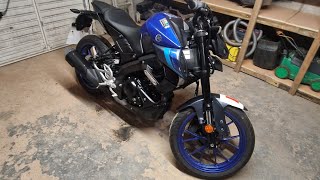 Yamaha mt 125cc 2021 Oil and filter change [upl. by Enaasiali]