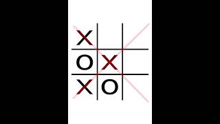 A Strategy For Winning TicTacToe youtubeshorts shorts [upl. by Torp]