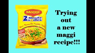 Trying out a new maggi recipe [upl. by Lekcim58]