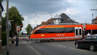 Spoorwegovergang Gronau D  Railroad crossing  Bahnübergang [upl. by Lorilee]