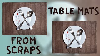 Scrapbusting Sewing Transforming Fabric Scraps into Chic Table Mats [upl. by Naxor]