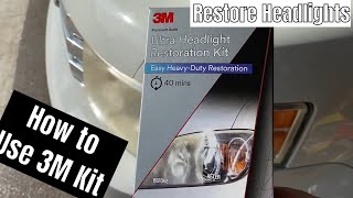 How to Restore Headlights 3M Ultra Headlight Restoration [upl. by Enilesor]