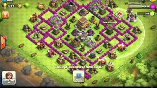 Clash of Clans  Meilleur village HDV 8 [upl. by Alul337]