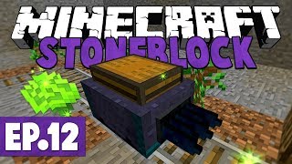 Minecraft StoneBlock  Steves Carts Leaf Eating Power Generation 12 Modded Questing Survival [upl. by Atikihs339]