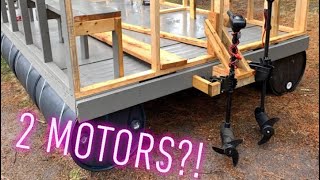 My cheap homemade pontoon boat Part 3 [upl. by Yllib]