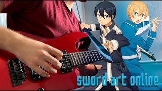 Sword Art Online  Swordland Main Theme  GUITAR  SHORT VER [upl. by Assilac519]