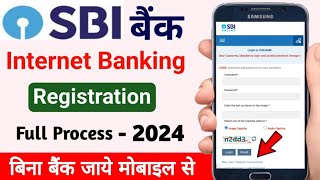 SBI Net Banking Online Registration  Sbi Net banking Kaise Kare  Sbi Net Banking [upl. by Vachil861]