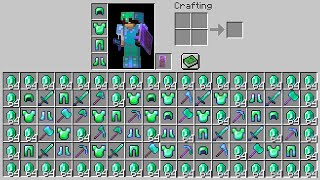 Minecraft UHC but you can craft any item from emeralds [upl. by Annyl]