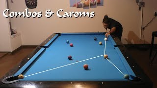 Pool Lesson Combos amp Caroms [upl. by Ayanaj]