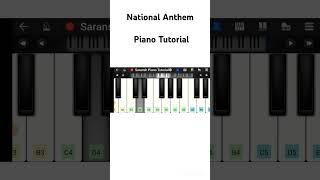 National Anthem Piano Tutorial Easy  shortvideo shorts viralshorts viralvideo piano [upl. by Lonny]