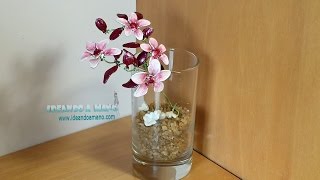 Cómo hacer flores de cerezo con alambre y esmalte [upl. by Nylrehs]