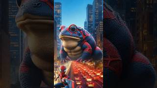 Superhero but Giant toad 🐸 trendingshorts thor spiderman shorts Battleversees [upl. by Newfeld598]