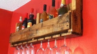 How to Make a Wine BottleGlass Rack [upl. by Athenian875]