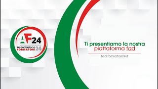 Piattaforma Corsi FAD learning FORMATORI24 [upl. by Nelson]