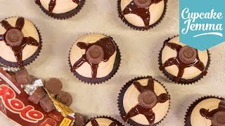 How to Make Tasty Rolo Cupcakes  Cupcake Jemma [upl. by Aratehs]