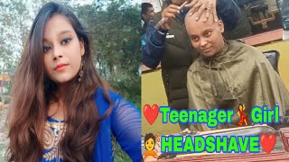 Patna Girl👸Getting Head Shave For New Look❤️Hair❗ Donation For Mata Rani🌹❗KiranShreeKashishVlogs [upl. by Desirae]