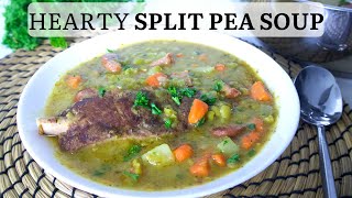 Hearty SPLIT PEA SOUP with Ribs and Sausage Healthy Split Pea Soup Recipe [upl. by Dermot]