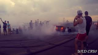 BMW Syndikat Asphaltfieber 2018 E36 Turbo spitting Flammes amp Burnout RAW Sound [upl. by Dranreb650]