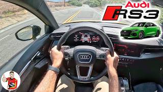 The Exotic Compact  2024 Audi RS3 Drive Review POV [upl. by Ainerbas523]