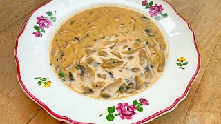 Soupe aux champignons de Paris  Recette facile [upl. by Kleinstein]