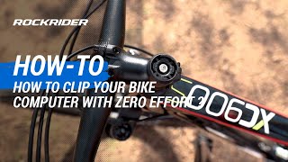 TUTO 🔧 How to clip your bike computer with zero effort  By ROCKRIDER [upl. by Niai924]