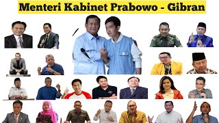 Prediksi Susunan Menteri Prabowo  Gibran Disertai Dengan Analisis Mendalam [upl. by Thamora]