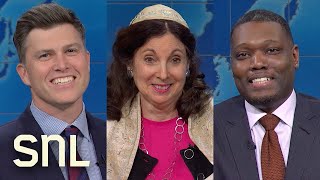 Colin Jost and Michael Ches Memorable Weekend Update Joke Swaps  Season 49  Saturday Night Live [upl. by Toffey478]