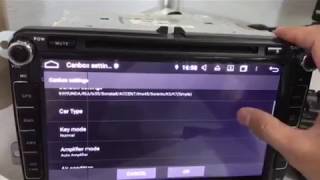 Belsee how to adjust the AC climate on Android Car Radio head unit [upl. by Gosselin]