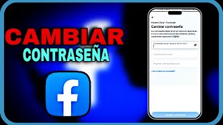 COMO CAMBIAR LA CONTRASEÑA DE FACEBOOK 2024 [upl. by Amaleta517]