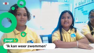 Kinderen op Bonaire blij dat krokodil is gevangen [upl. by Vanhomrigh]