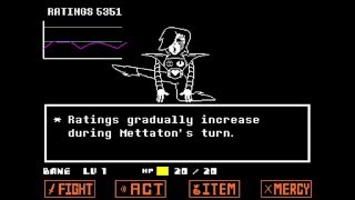 Undertale Mettaton EX No Damage Pacifist Full Fight [upl. by Bartlet]