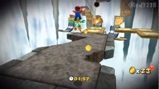 Super Mario Galaxy 2  Hightail Falls Speed Run [upl. by Caylor]