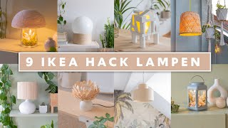 9 Ikea Hack Lampen DIY Ideen [upl. by Eddra98]