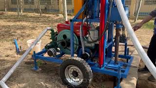 SUNMOY HF300D portable water well drilling rig [upl. by Enined]