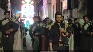 Howrah Shibpur Milanee Bagpipe Band maa tujhe salam howrah Band marching santipur kali pujo [upl. by Christen219]