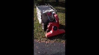 Vintage 1973 Toro Leaf Vacuum with 5HP BampS gas engine [upl. by Enitsrik]