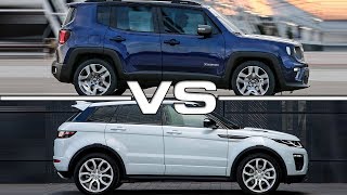 2019 Jeep Renegade vs 2018 Land Rover Evoque Technical Specifications [upl. by Maples852]