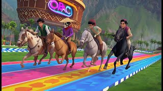 Disney heroes competing horse racing [upl. by Lydnek372]