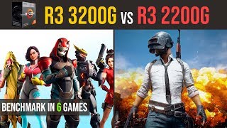 Ryzen 3 3200g vs Ryzen 3 2200g  RX 570 4GB test in 6 games [upl. by Ailsa]