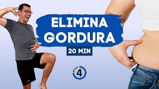 GINÁSTICA PARA EMAGRECER EM CASA  Nível 4  Elimina Gordura da Barriga [upl. by Ingrid]