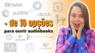 ONDE OUVIR AUDIOBOOKS EM PORTUGUÊS Recomendações gratuitas e pagas [upl. by Nnayelsel869]