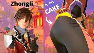 ASMR  Buying “CAKE” with Bootylicious Zhongli [upl. by Anaoj]